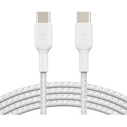 BELKIN USB-C to USB-C Braided PVC White 2m Twin Pack