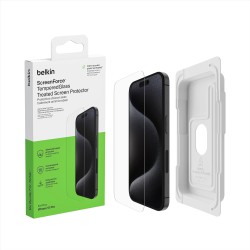 BELKIN ScreenForce Pro TemperedGlass AM Screen Protection for iPhone 15 Pro