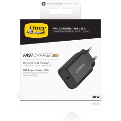 OtterBox Standard EU 30W USB-C PD Chargeur Mural, Fast Charger pour Smartphone e