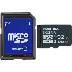 Toshiba - 6A exceria cX32UHS1 SD Carte mémoire Micro SD 32Go