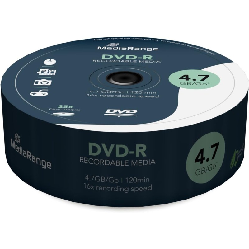 MediaRange DVD-R 4.7GB I 120min, 16x speed,