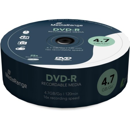 MediaRange DVD-R 4.7GB I 120min, 16x speed,