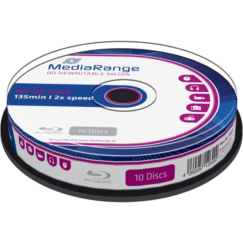 MediaRange BD-RE 25GB 2x speed, rewritable,