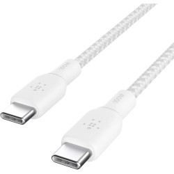 BELKIN 100w USB-C to USB-C Braided Cable 3M White