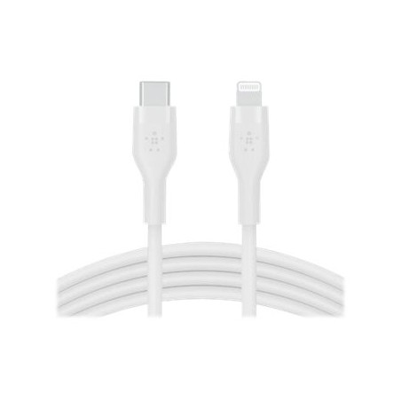 Belkin Câble USB-C vers Lightning Silicon 1 m Blanc