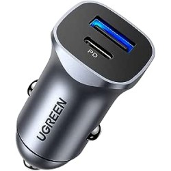 Ugreen - Car Charger (30780) - 2xUSB-A, 24W, 4.8A - Space Gray