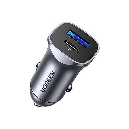 Ugreen - Car Charger (30780) - 2xUSB-A, 24W, 4.8A - Space Gray