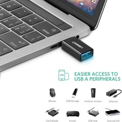 Ugreen - OTG Adapter (20808) - USB 3.0 to Type-C, up to 5Gbps - Black