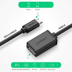 Ugreen - Adaptateur de câble OTG (10396) - USB vers Micro-USB, jusqu'à 480 Mbps,