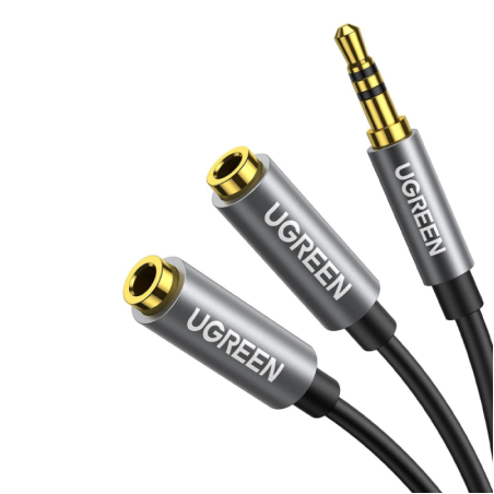 Ugreen - Adaptateur répartiteur stéréo 2 en 1 pour câble audio (10532) - Jack 3,
