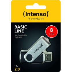 INTENSO BASIC LINE USB DRIVE 8GB 3503460 28MB/S USB 2.0 BLACK