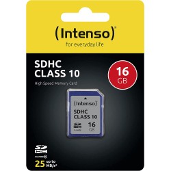 Intenso Carte mémoire SDHC 16 Go Classe 10