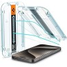 Spigen - Glas.tR EZ-FIT (Pack de 2) - iPhone 14 Pro - Transparent