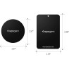 Spigen - (Paquet de 4) Plaque métallique (MP-4P) - avec peinture de couverture m