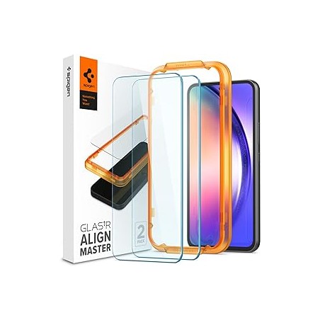 Spigen - Glas.tR Align Master (paquet de 2) - Samsung Galaxy A54 - Transparent