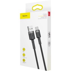 Baseus - Câble de données Cafule (CATKLF-AG1) - USB vers Type-C, Charge rapide,