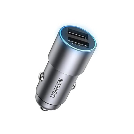 Ugreen - Chargeur de voiture (50592) - 2xUSB-A, 24W, 4,8A - Gris