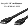 BELKIN Câble USB4 en 0.8m rétrocompatible USB3 100W