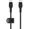 BELKIN Câble USB-C vers USB-C Silicon Tréssé 1m Noir