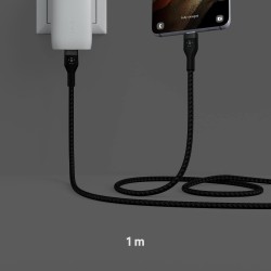 BELKIN Câble USB-C vers USB-C Silicon Tréssé 1m Noir