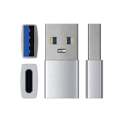 SATECHI - ADAPTATEUR USB-A VERS USB-C SPACE Argent