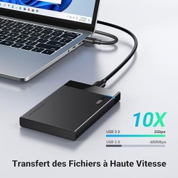 &quot;Boîtier externe HDD/SSD HDD/SSD 2.5&quot;&quot; UGREEN US221. SATA. USB 3.0&quot;