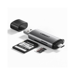 Adaptateur USB + USB-C UGREEN SD + lecteur de carte microSD