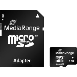 MediaRange MR957 Carte mémoire 8 Go MicroSDHC Classe 10