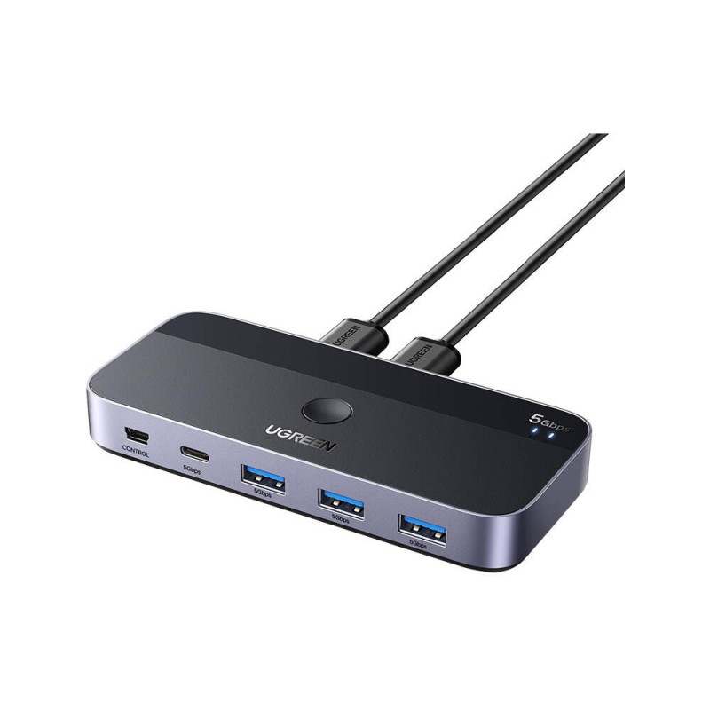 UGREEN CM662 commutateur 2xUSB-A / 3xUSB-A, 1xUSB-C, 1xMini USB noir