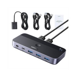 UGREEN CM662 commutateur 2xUSB-A / 3xUSB-A, 1xUSB-C, 1xMini USB noir