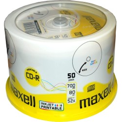 CD-R 700MB 80MIN MAXELL PRINTABLE cake 50