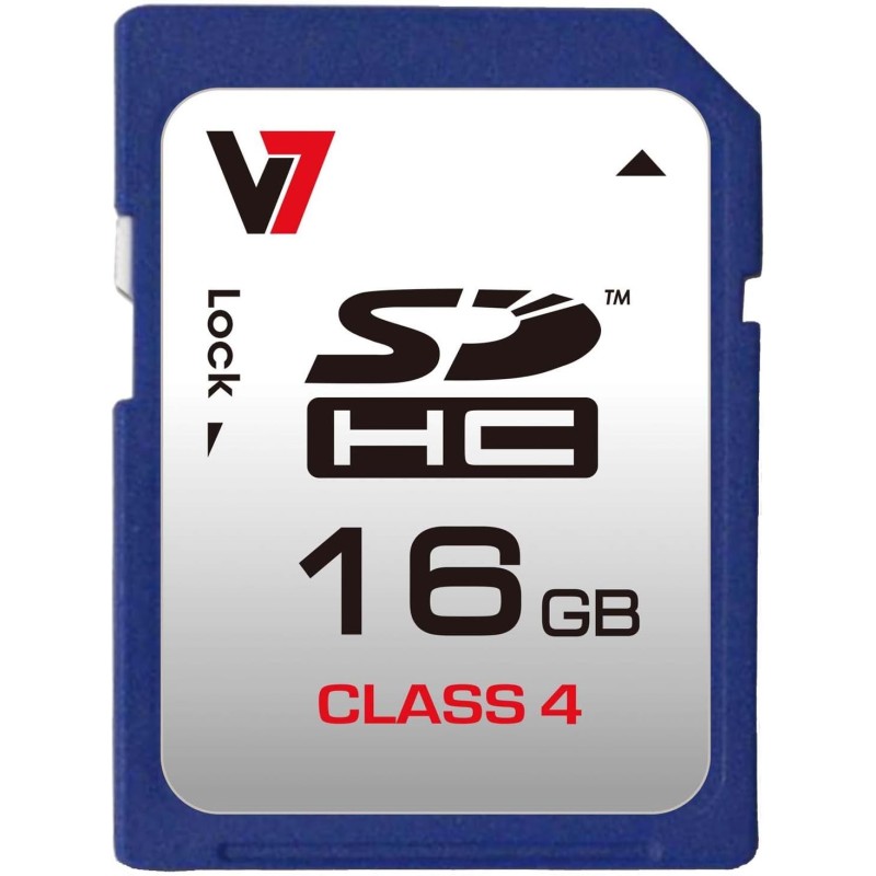 V7 - SD CARD 16GB SDHC CL4 MEM