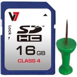 V7 - SD CARD 16GB SDHC CL4 MEM