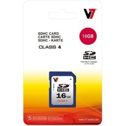 V7 - SD CARD 16GB SDHC CL4 MEM