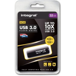 Integral Neon Clé USB 3.0 32 Go Noir