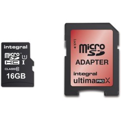 Integral UltimaPro X - Memory Card 16GB microSDHC/XC 90/45 MB/s Class 10 UHS-I U