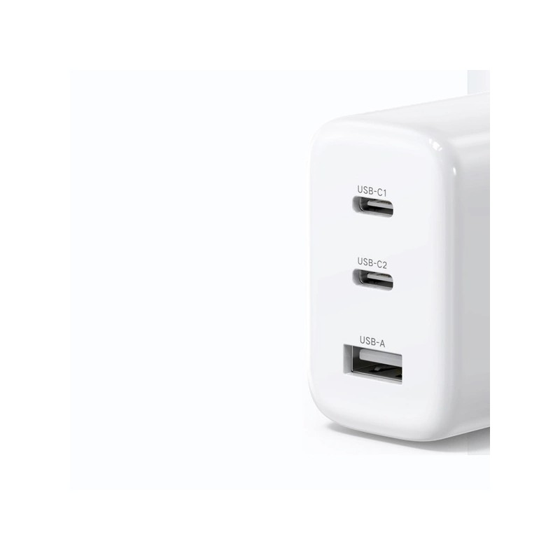 Ugreen - chargeur rapide 2x USB Type C / USB 65W PD3.0, QC3.0/4.0+ white (CD275)