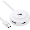 Ugreen HUB USB2.0 4x USB-A 480Mbps 1m white (CR106)