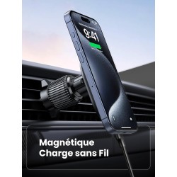 UGREEN - Support Téléphone Voiture Induction Chargeur Magnétique sans Fil