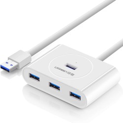 Ugreen multifunctional USB HUB Type c - 4 x USB 3.0 1m white (CR113)