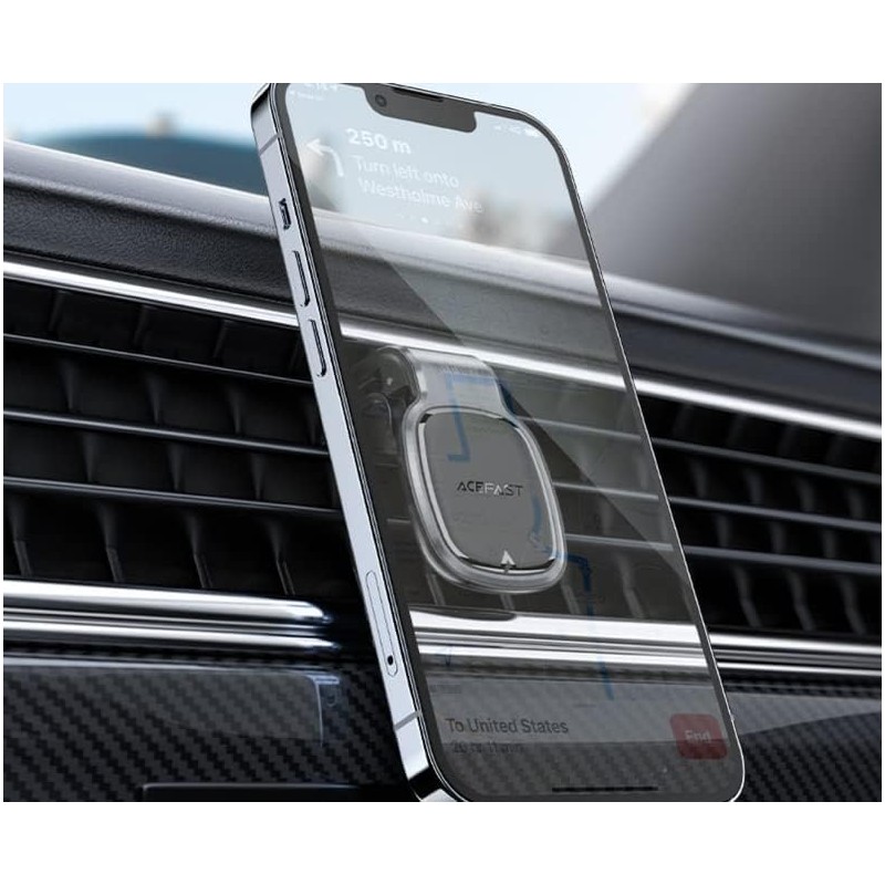 Acefast support magnétique de téléphone de voiture pour grille d'aération gris (