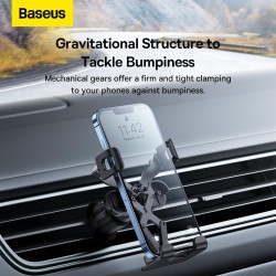 Support de téléphone de voiture Baseus Gravity Air Vent ) noir