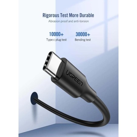 Ugreen - US286 USB-C - USB-C QC 3A 480Mb/s 1m câble - noir