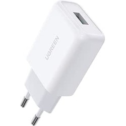 Ugreen - CD122 Quick Charge 3.0 Quick Charge 3.0 18W 3A Chargeur Mural USB Blanc