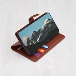 Techsuit - Cuir Folio - Honor 200 Lite - Marron