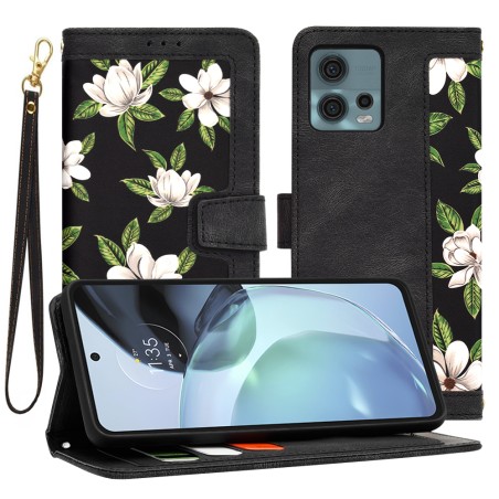 Techsuit - FlipCraft - Motorola Moto G72 - Fleurs de l'aube