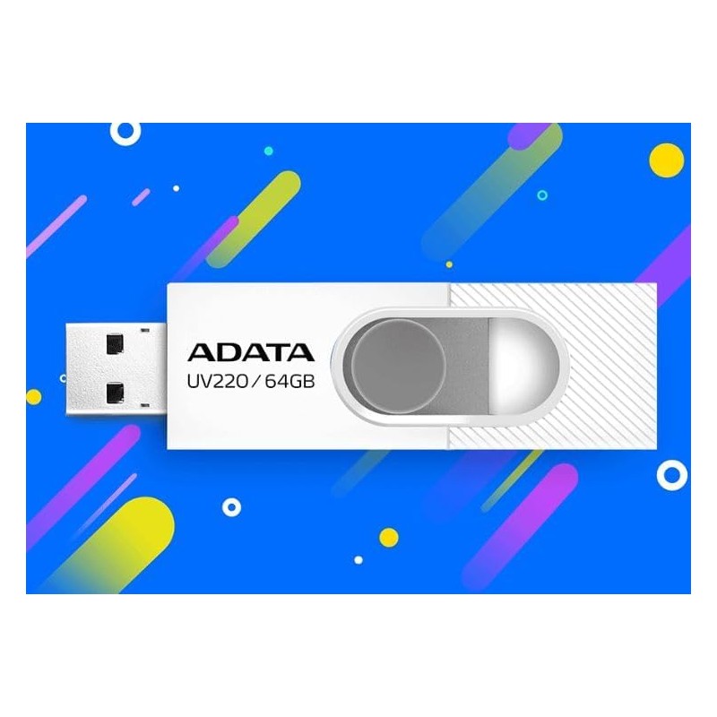 Adata - Memory Stick UV220 (AUV220-32G-RBKBL) - Clé USB 2.0, 32 Go - Noir