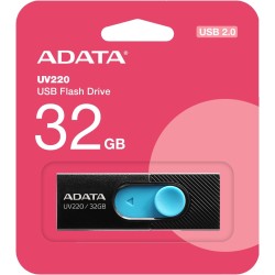 Adata - Memory Stick UV220 (AUV220-32G-RBKBL) - Clé USB 2.0, 32 Go - Noir