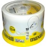 Maxell CD-R 80 Jet d'encre blanc, Cake 50