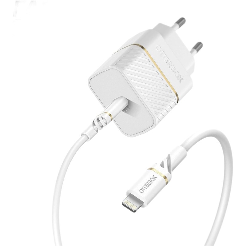 OTTERBOX Chargeur 20W USB-C + Cable Lightning (Blanc)